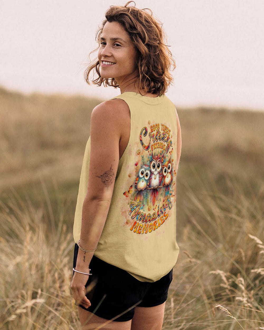 GOOD TIMES CRAZY FRIEND OWL ALL OVER PRINT - TLTW1407253
