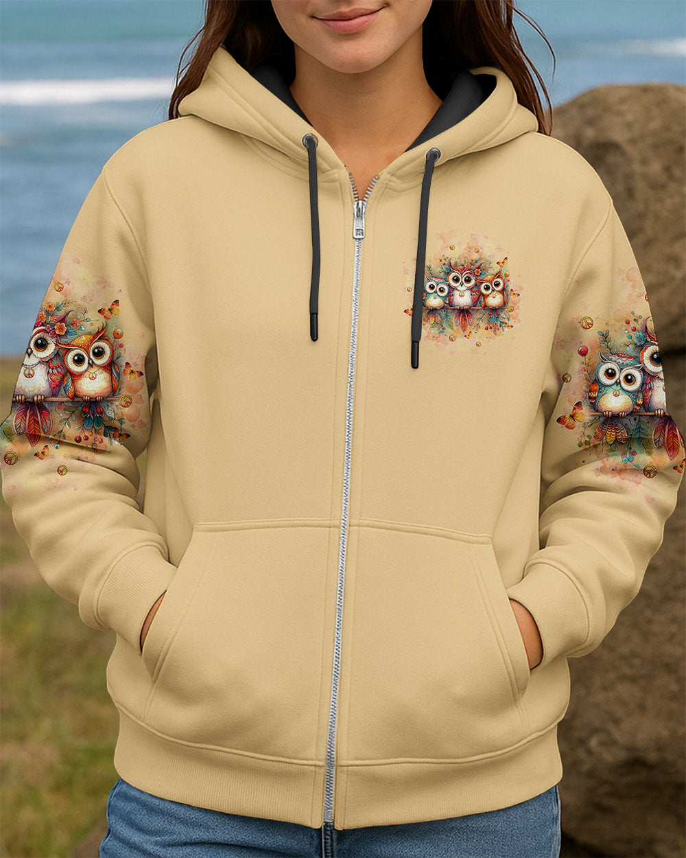GOOD TIMES CRAZY FRIEND OWL ALL OVER PRINT - TLTW1407253