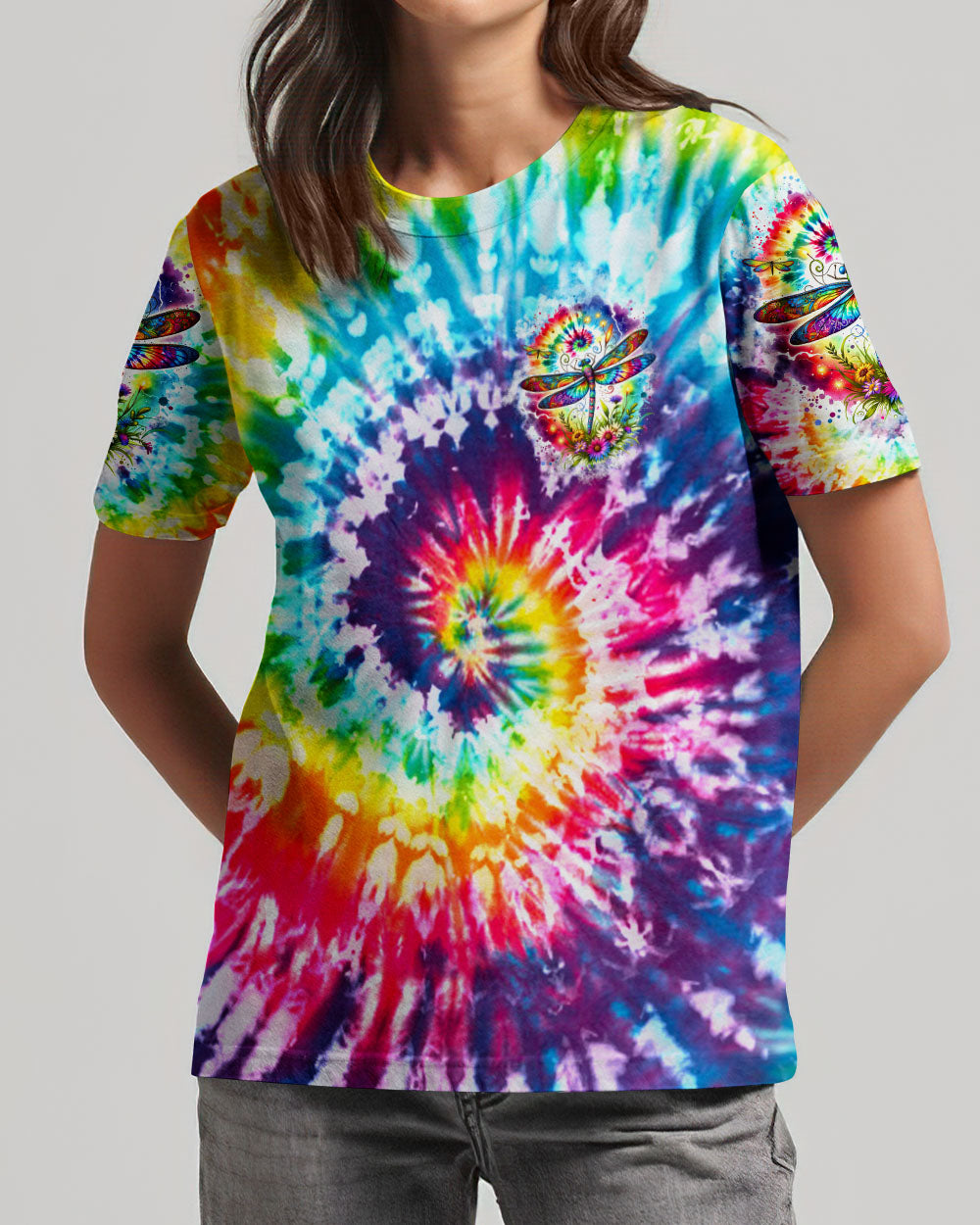 I'VE SURVIVED TOO MANY STORMS DRAGONFLY TIE DYE ALL OVER PRINT - TLTW1412233