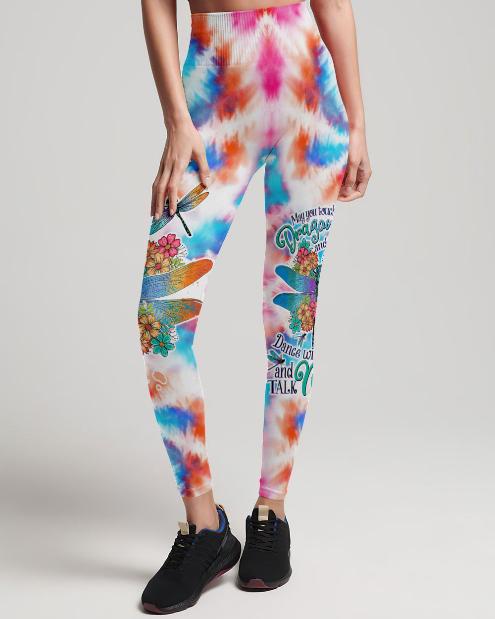 MAY YOU TOUCH DRAGONFLIES AND STARS TIE DYE ALL OVER PRINT - TLTW1506234