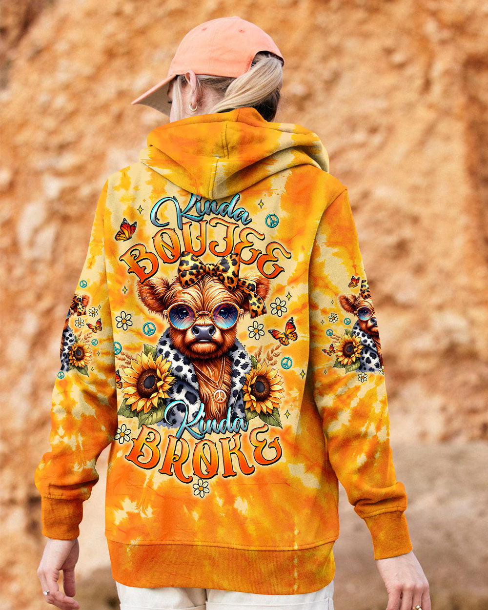 KINDA BOUJEE KINDA BROKE COW ALL OVER PRINT - TLTW1507253