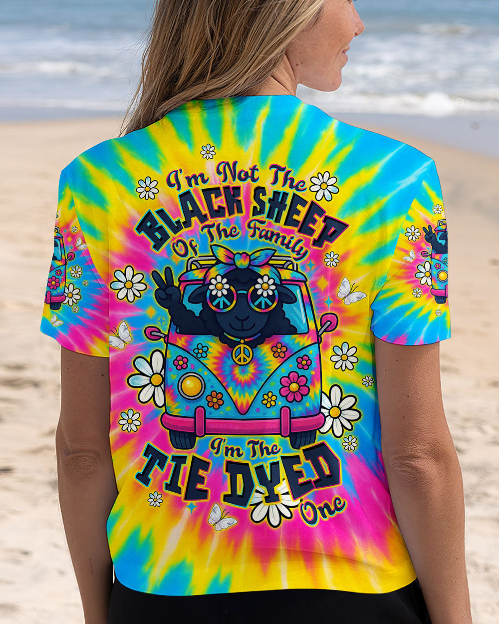 I'M NOT THE BLACK SHEEP TIE DYE BUS ALL OVER PRINT  - TLTW1509253