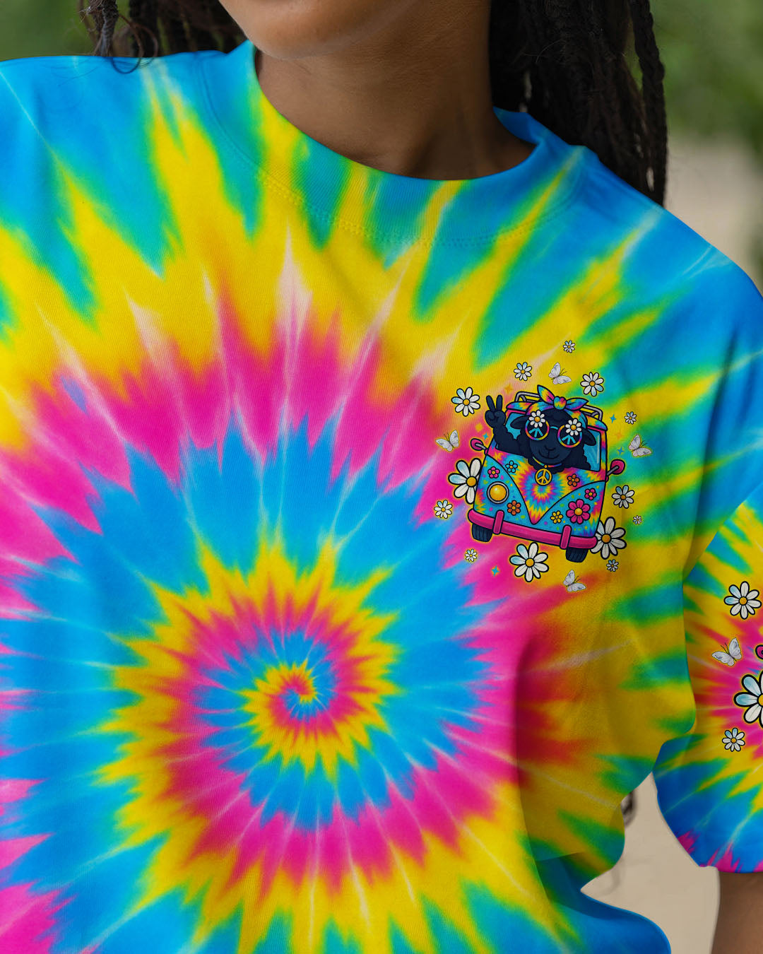 I'M NOT THE BLACK SHEEP TIE DYE BUS ALL OVER PRINT  - TLTW1509253