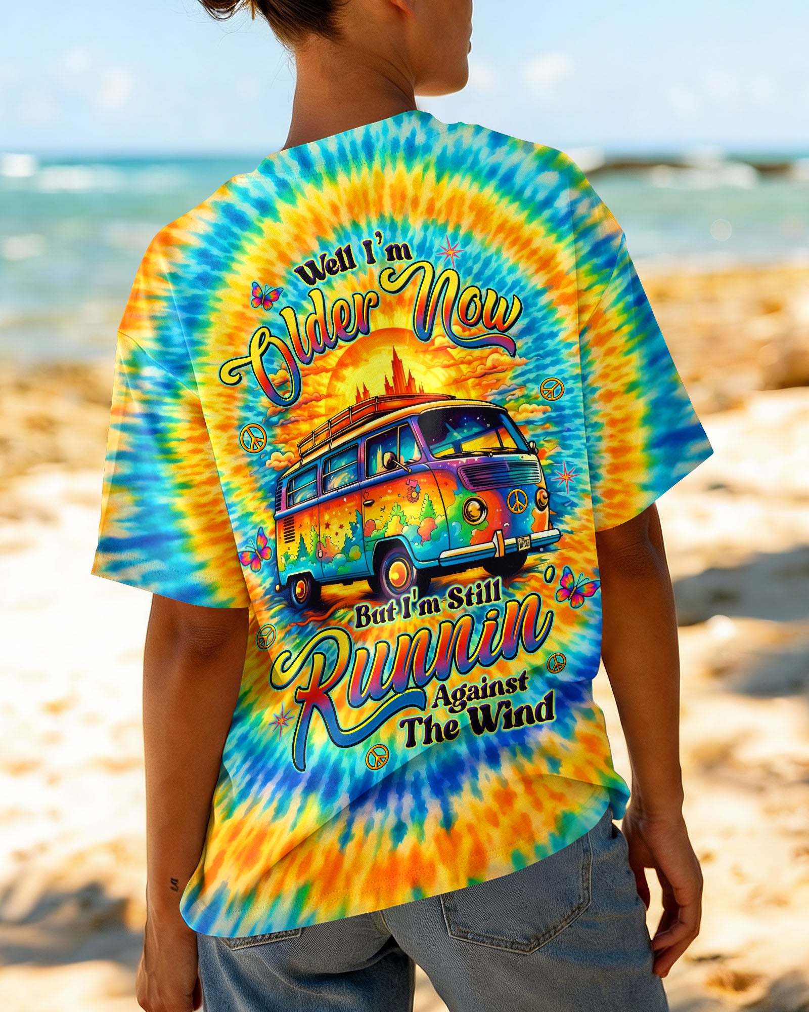 RUNNING AGAINST THE WIND BUS SWIRL ALL OVER PRINT  - TLTW1603261