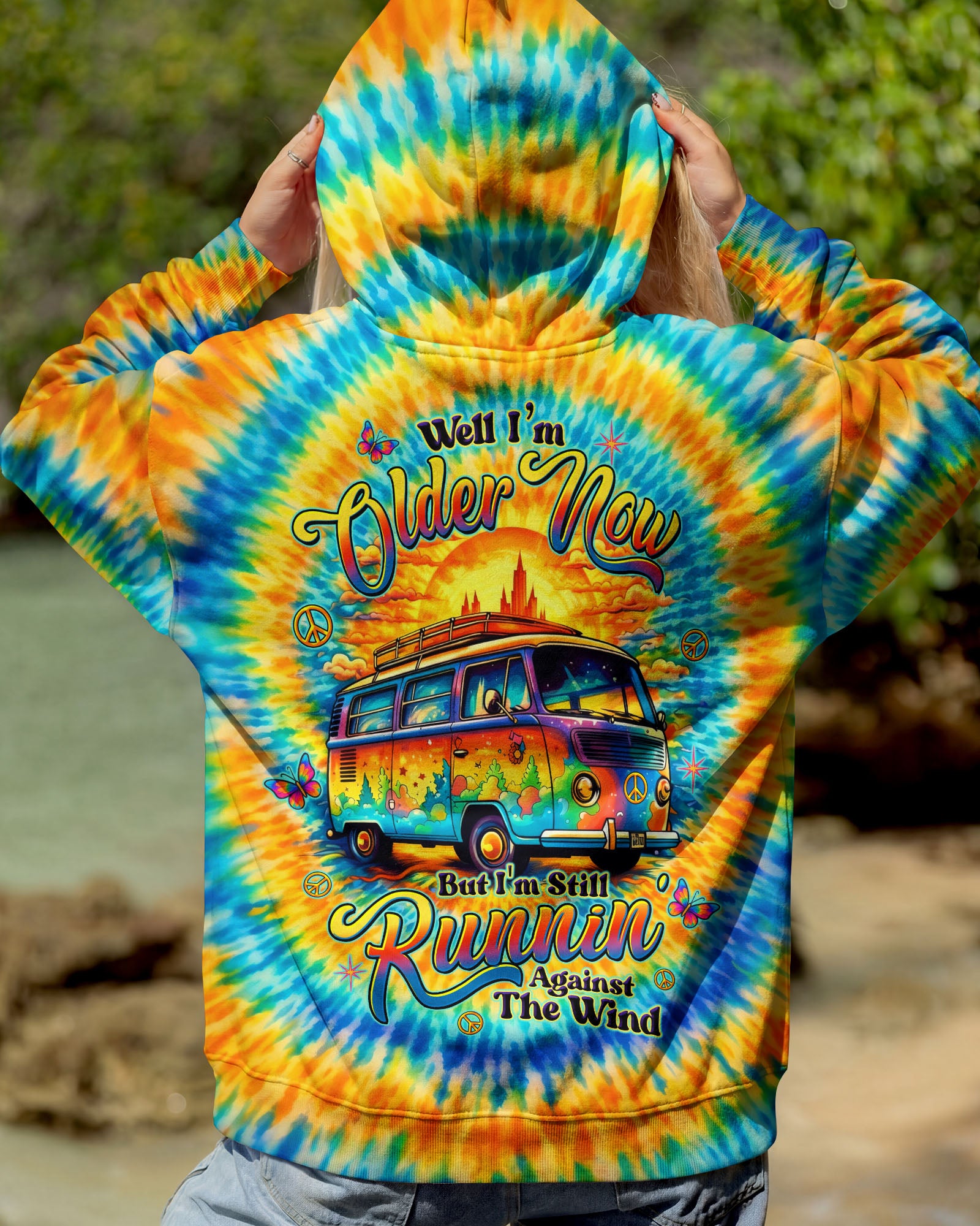 RUNNING AGAINST THE WIND BUS SWIRL ALL OVER PRINT  - TLTW1603261