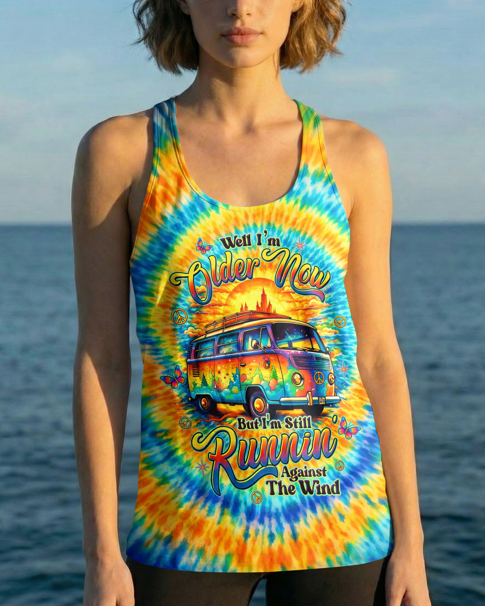 RUNNING AGAINST THE WIND BUS SWIRL ALL OVER PRINT  - TLTW1603261