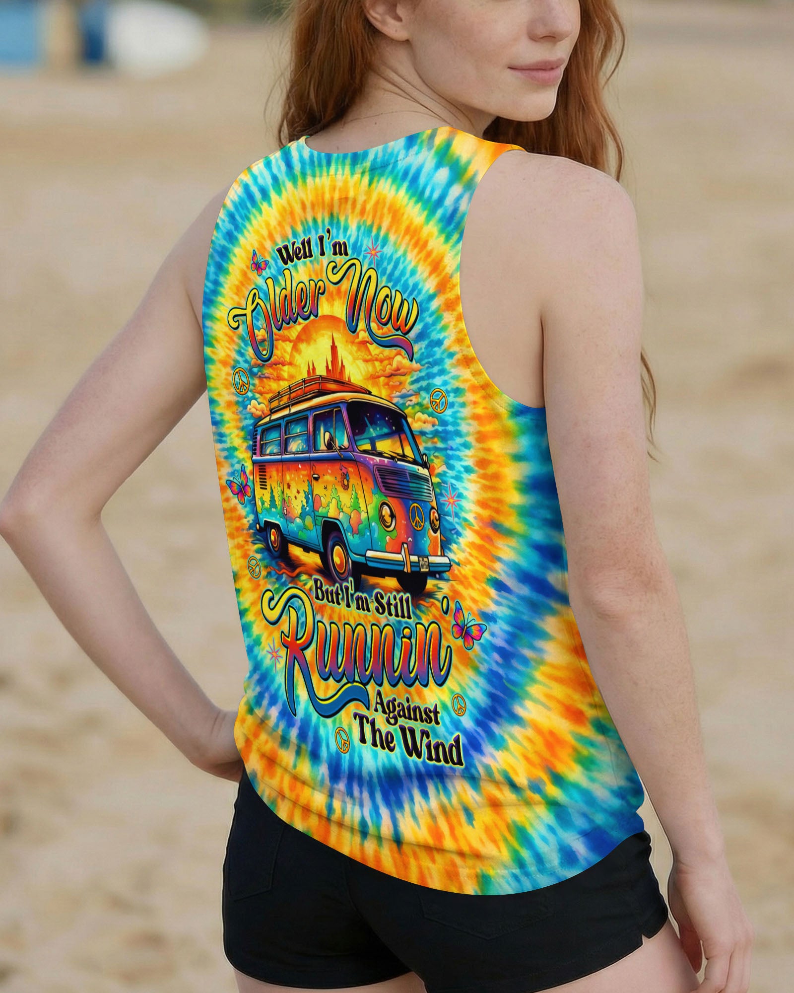 RUNNING AGAINST THE WIND BUS SWIRL ALL OVER PRINT  - TLTW1603261