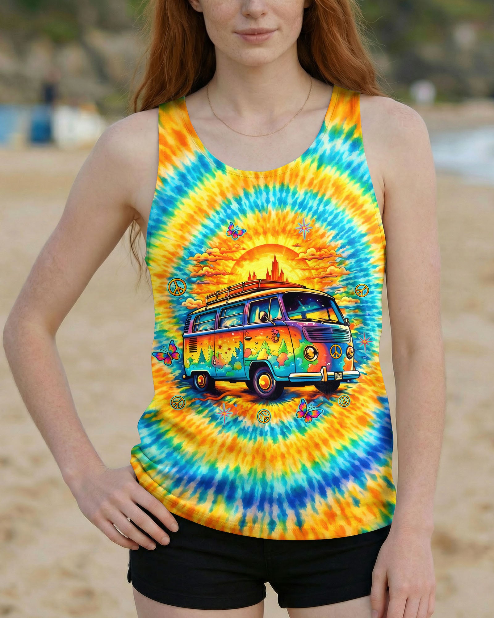 RUNNING AGAINST THE WIND BUS SWIRL ALL OVER PRINT  - TLTW1603261