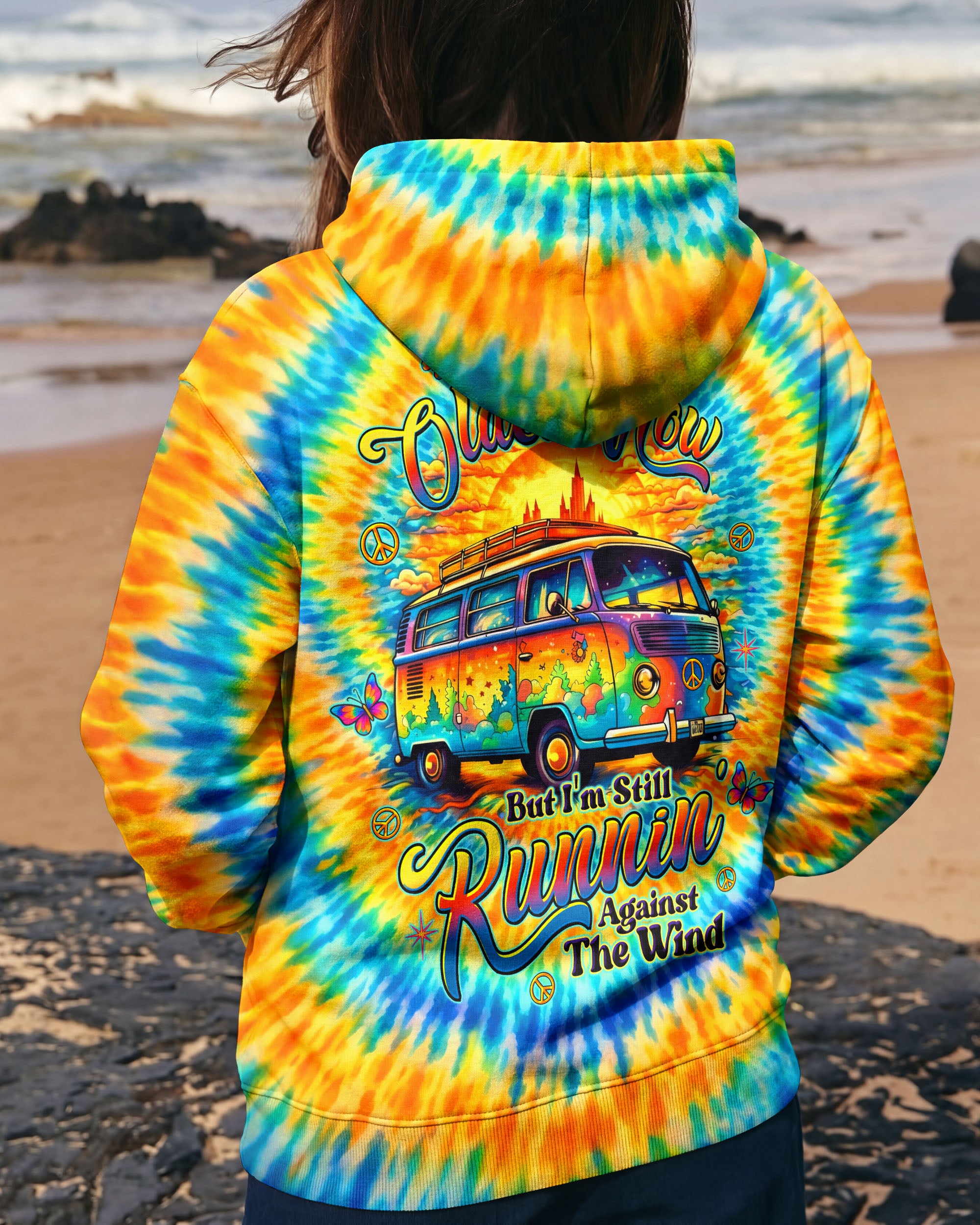 RUNNING AGAINST THE WIND BUS SWIRL ALL OVER PRINT  - TLTW1603261