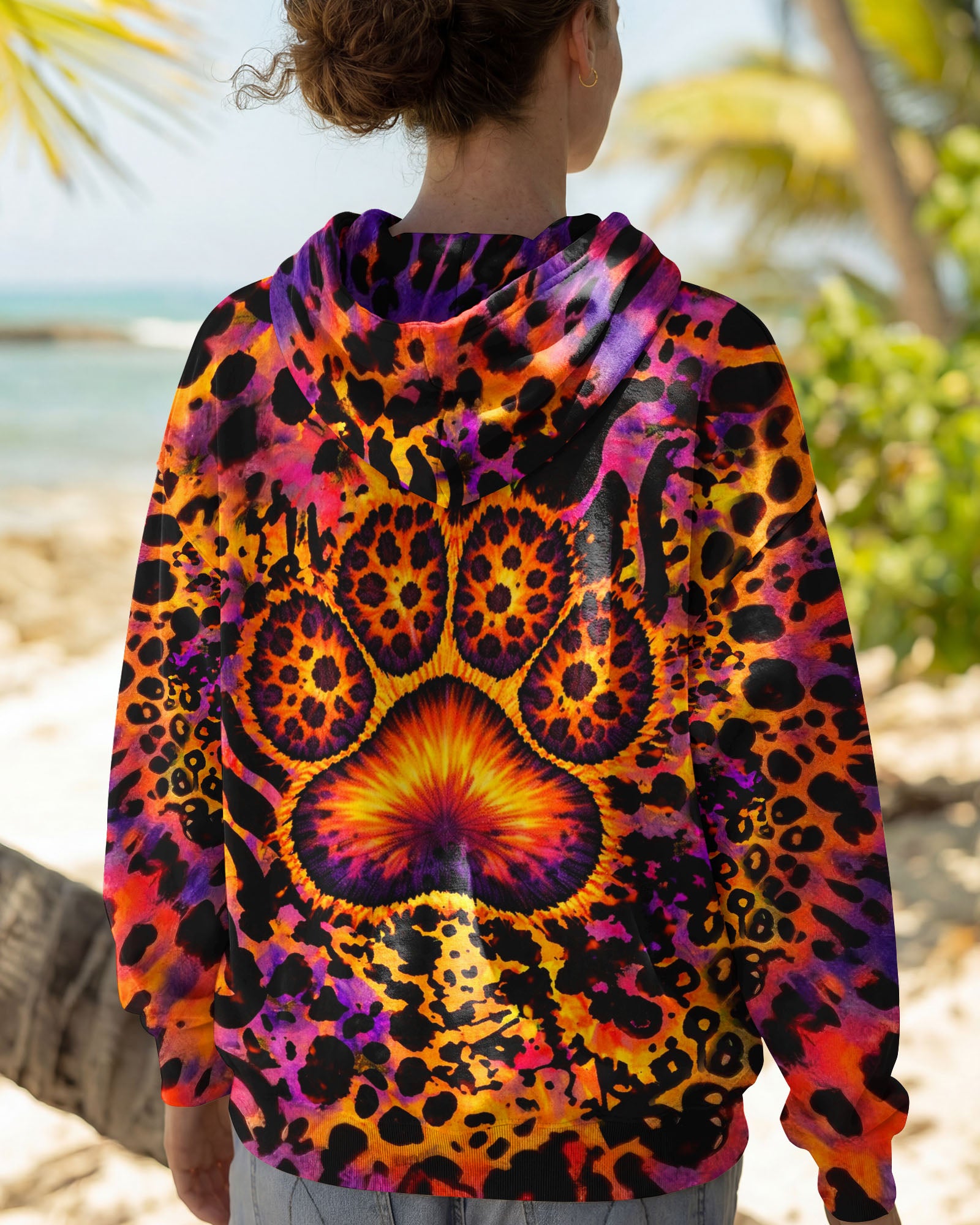 PAW PRINT LEOPARD PATTERN ALL OVER PRINT   - TLTW1603263
