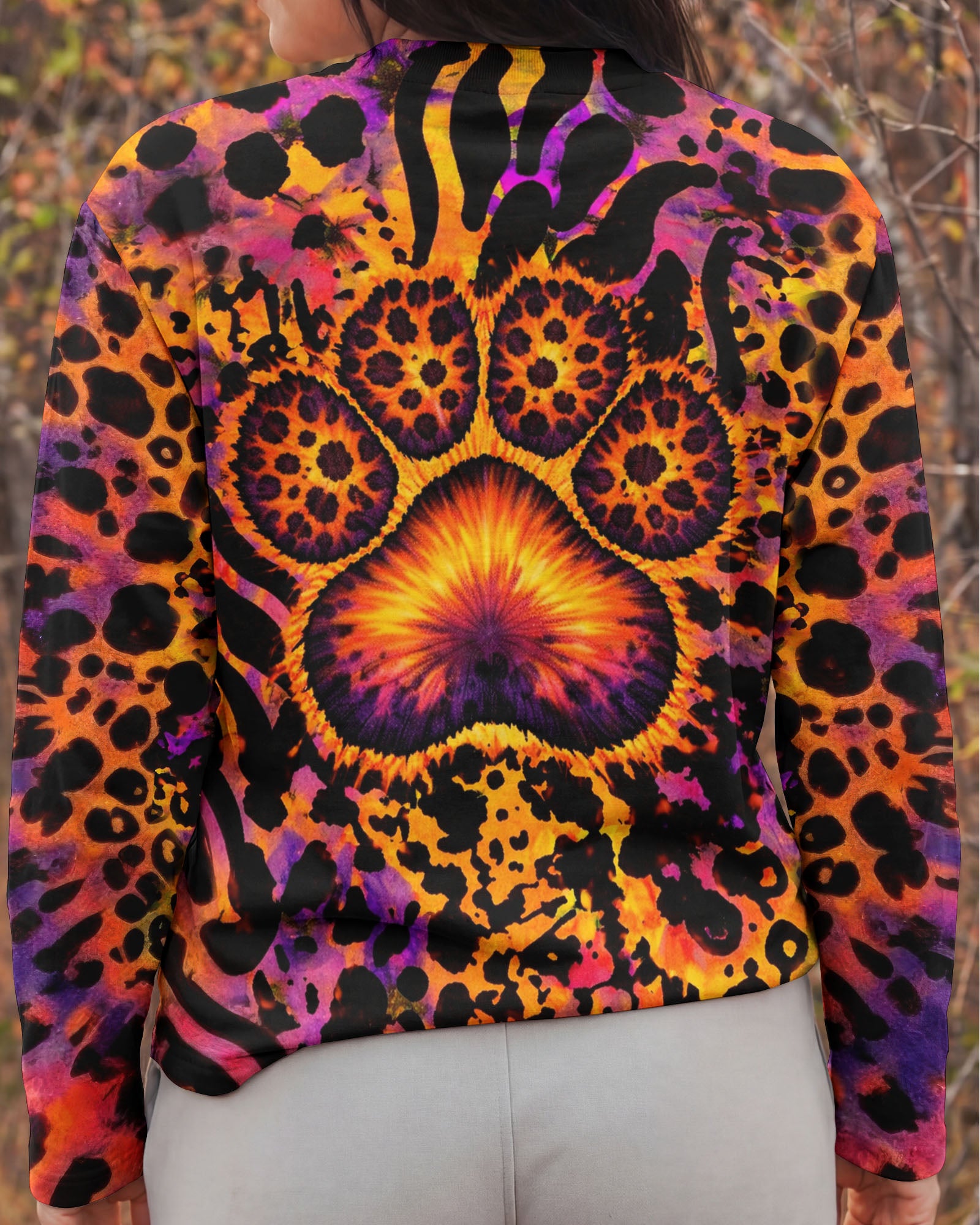 PAW PRINT LEOPARD PATTERN ALL OVER PRINT   - TLTW1603263