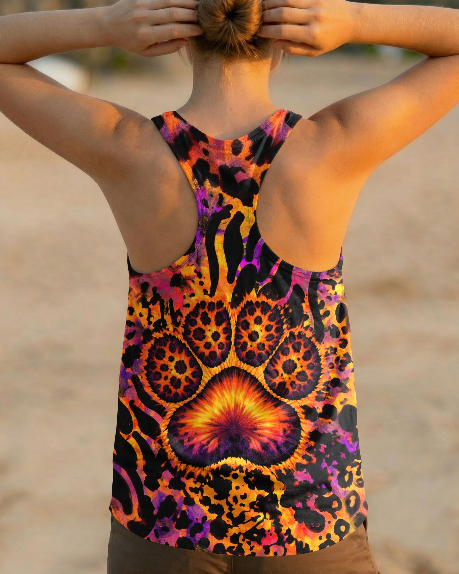 PAW PRINT LEOPARD PATTERN ALL OVER PRINT   - TLTW1603263