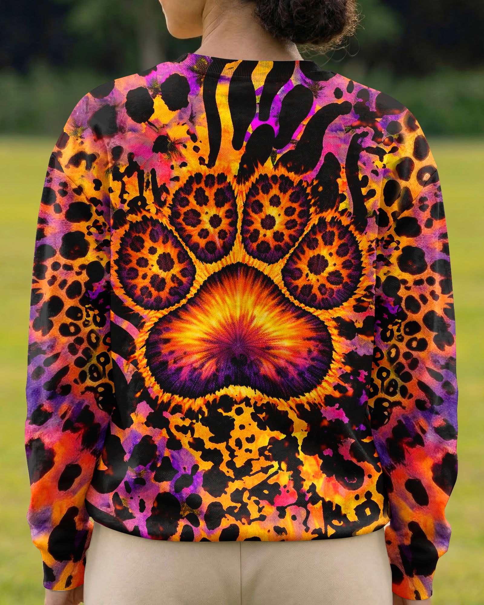 PAW PRINT LEOPARD PATTERN ALL OVER PRINT   - TLTW1603263