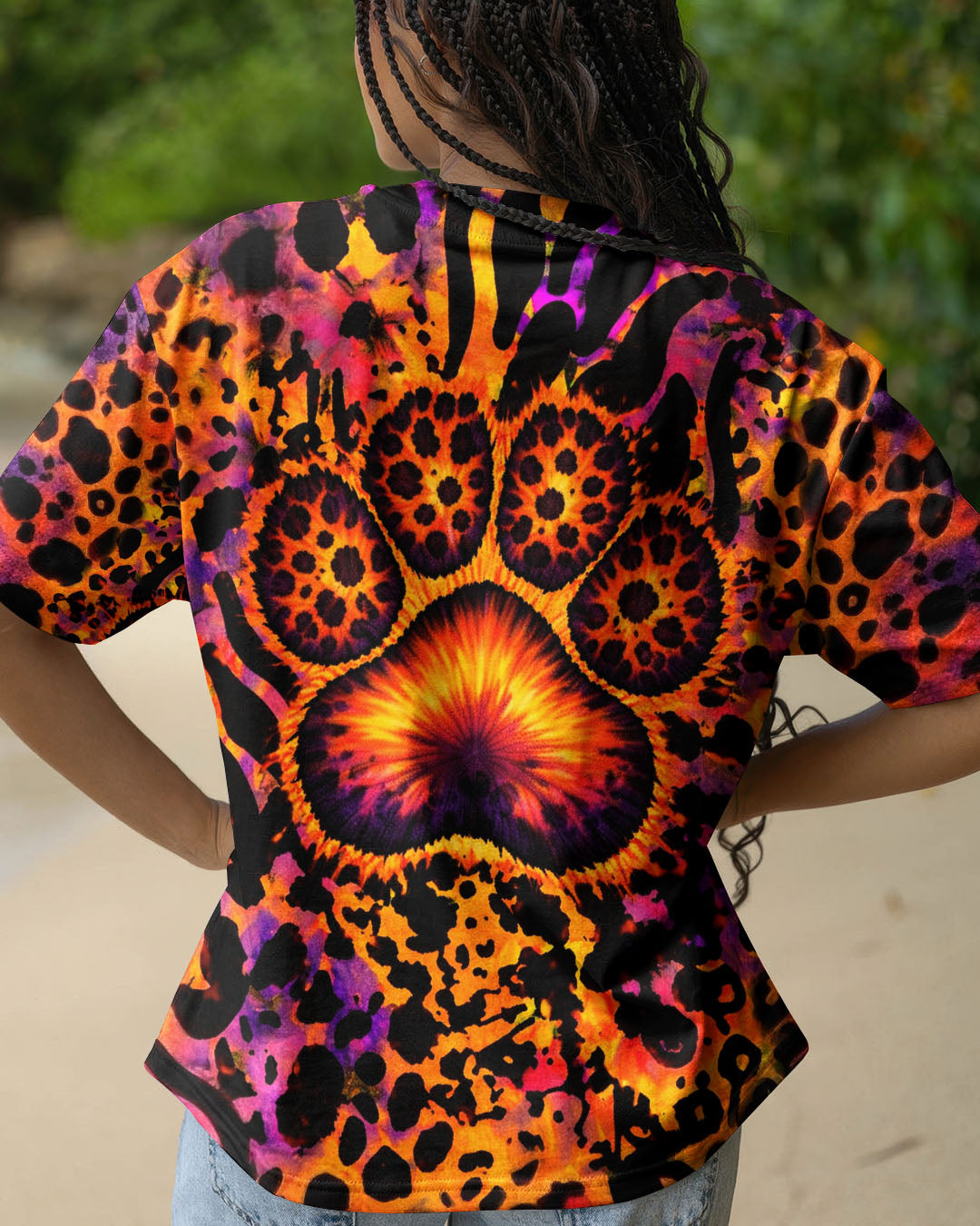 PAW PRINT LEOPARD PATTERN ALL OVER PRINT   - TLTW1603263