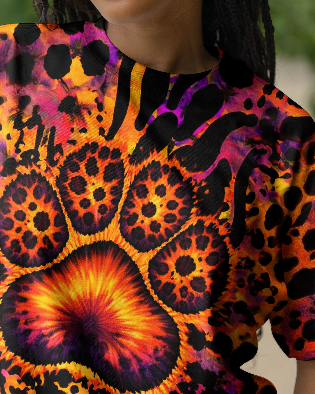 PAW PRINT LEOPARD PATTERN ALL OVER PRINT   - TLTW1603263
