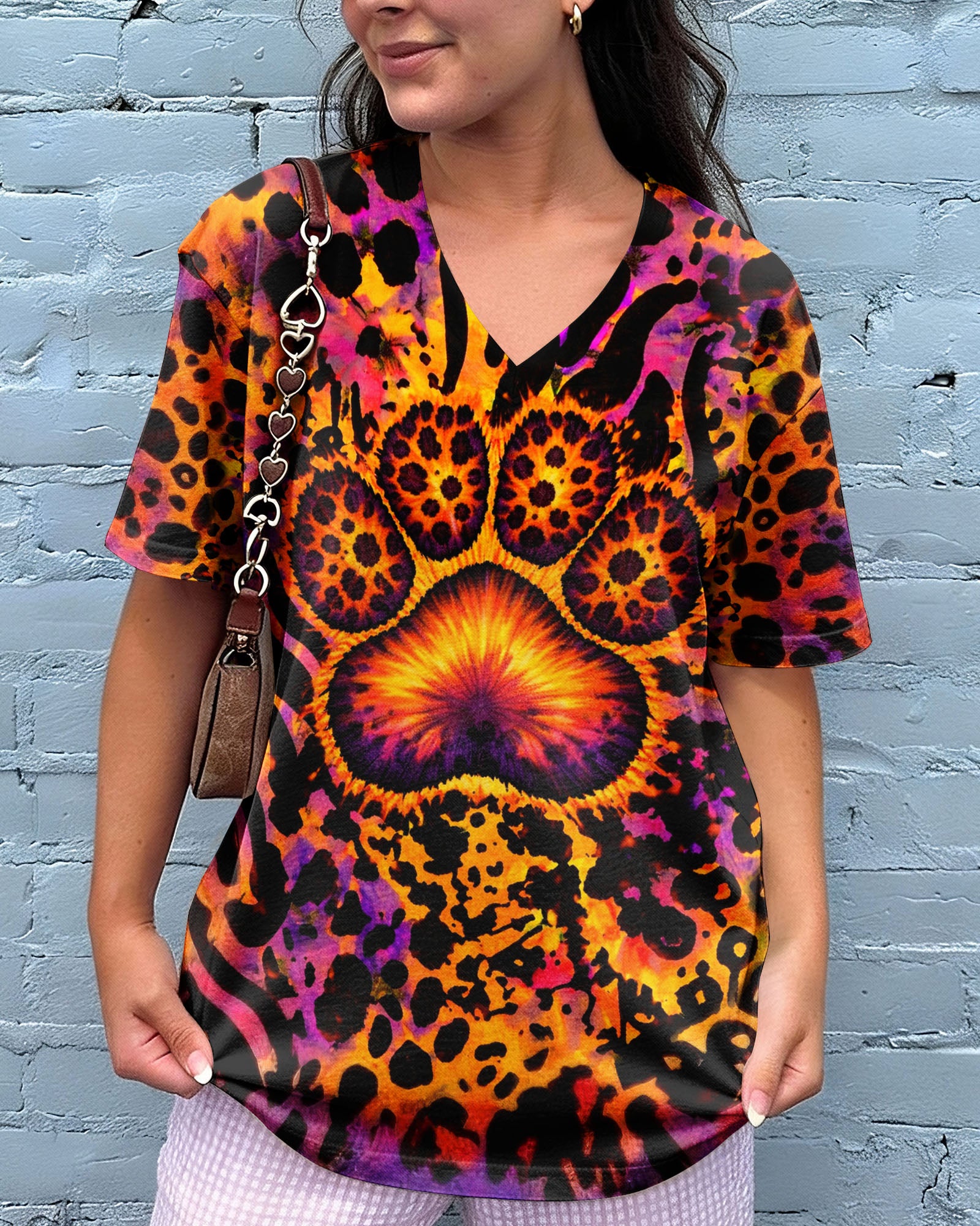 PAW PRINT LEOPARD PATTERN ALL OVER PRINT   - TLTW1603263