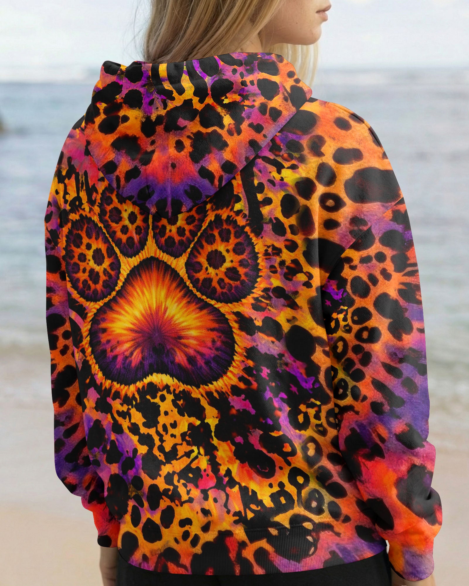PAW PRINT LEOPARD PATTERN ALL OVER PRINT   - TLTW1603263