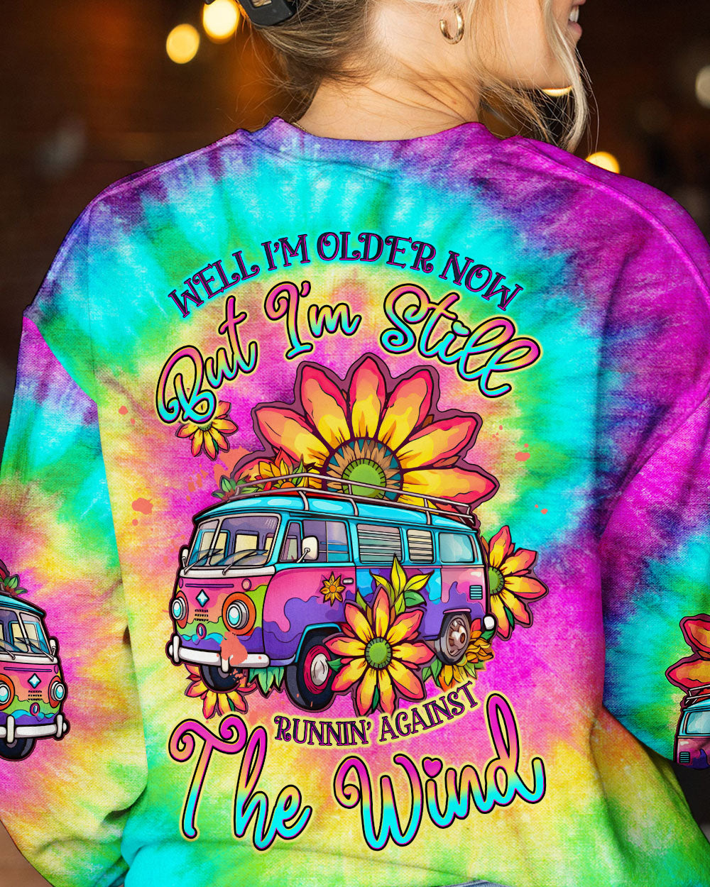 RUNNING AGAINST THE WIND TIE DYE ALL OVER PRINT - TLTW1606233