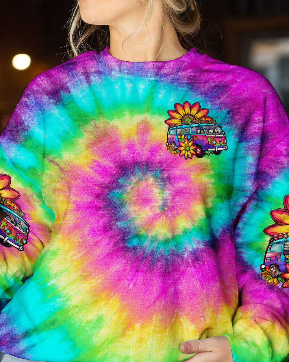 RUNNING AGAINST THE WIND TIE DYE ALL OVER PRINT - TLTW1606233