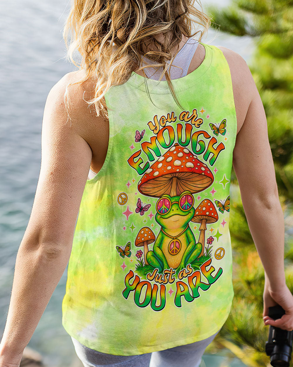 YOU ARE ENOUGH JUST AS YOU ARE FROG ALL OVER PRINT - TLTW1606251