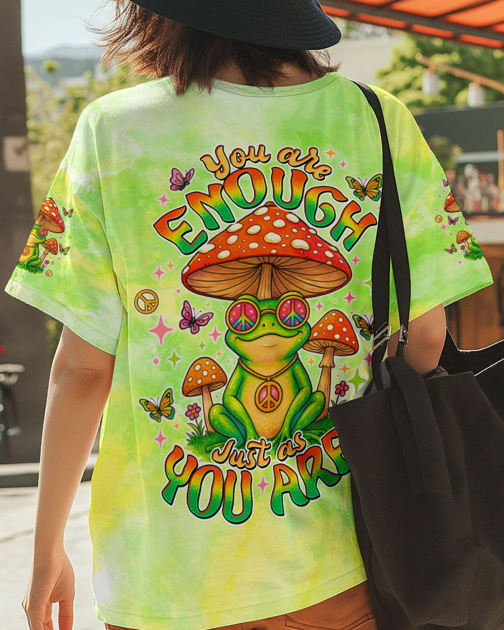 YOU ARE ENOUGH JUST AS YOU ARE FROG ALL OVER PRINT - TLTW1606251