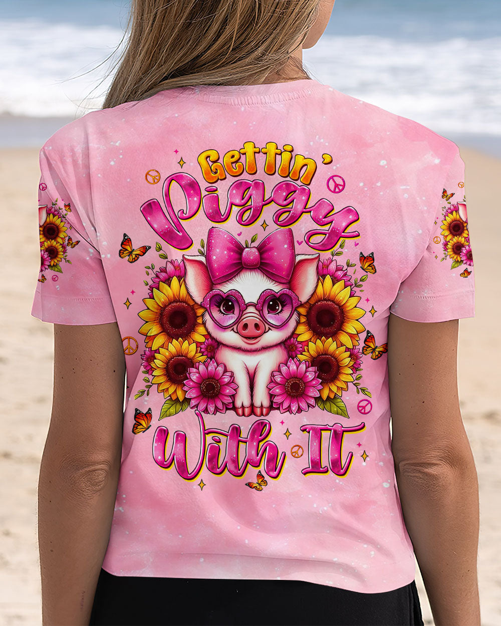 GETTIN' PIGGY WITH IT PIG ALL OVER PRINT - TLTW1607252