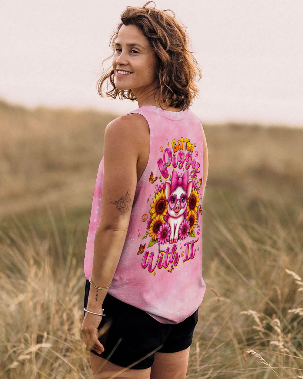GETTIN' PIGGY WITH IT PIG ALL OVER PRINT - TLTW1607252