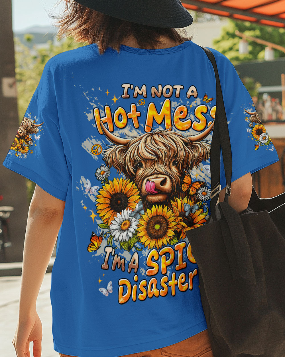 I'M NOT A HOT MESS COW SUNFLOWER ALL OVER PRINT - TLTW1610253