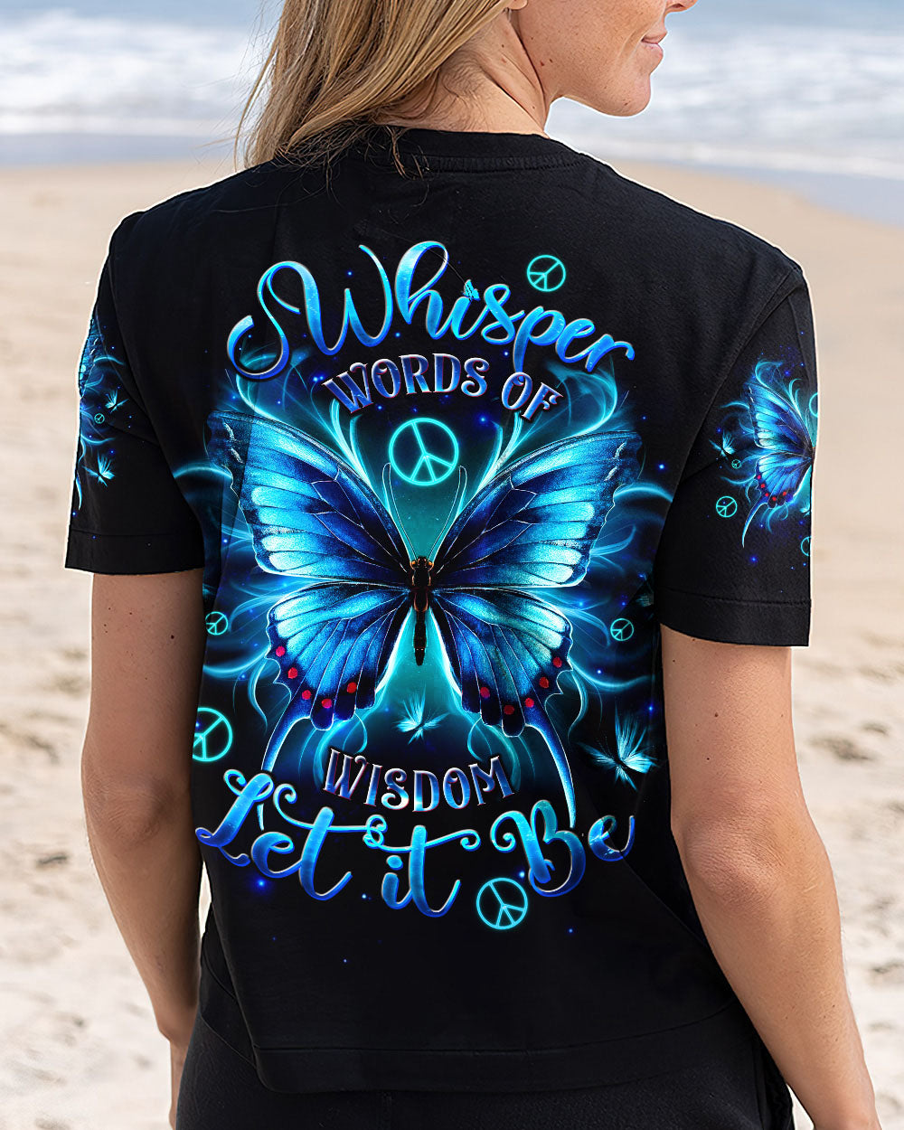 WHISPER WORDS OF WISDOM LET IT BE BUTTERFLY ALL OVER PRINT  - TLTW1612242