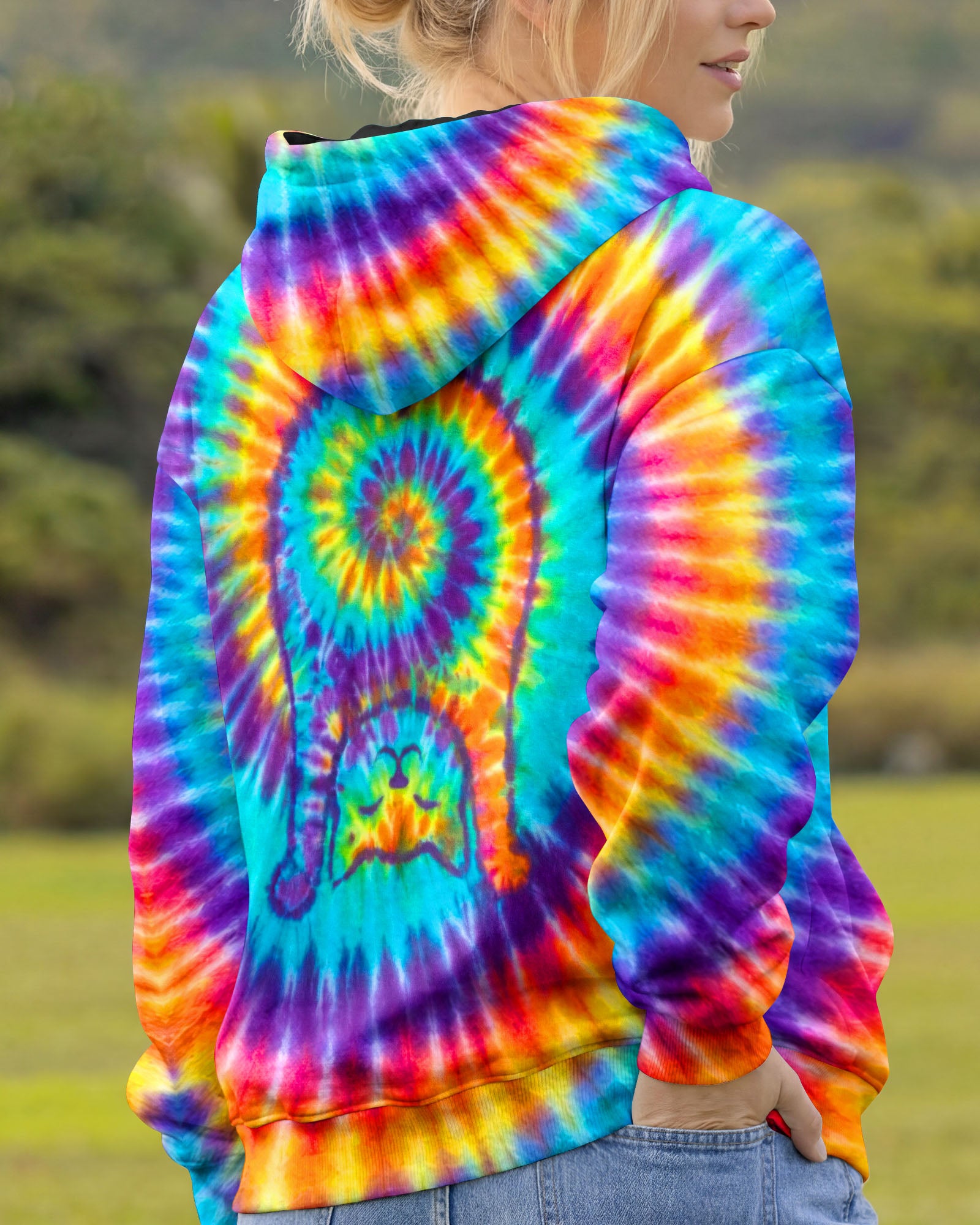 FUNNY CAT SWIRL ALL OVER PRINT - TLTW1701262
