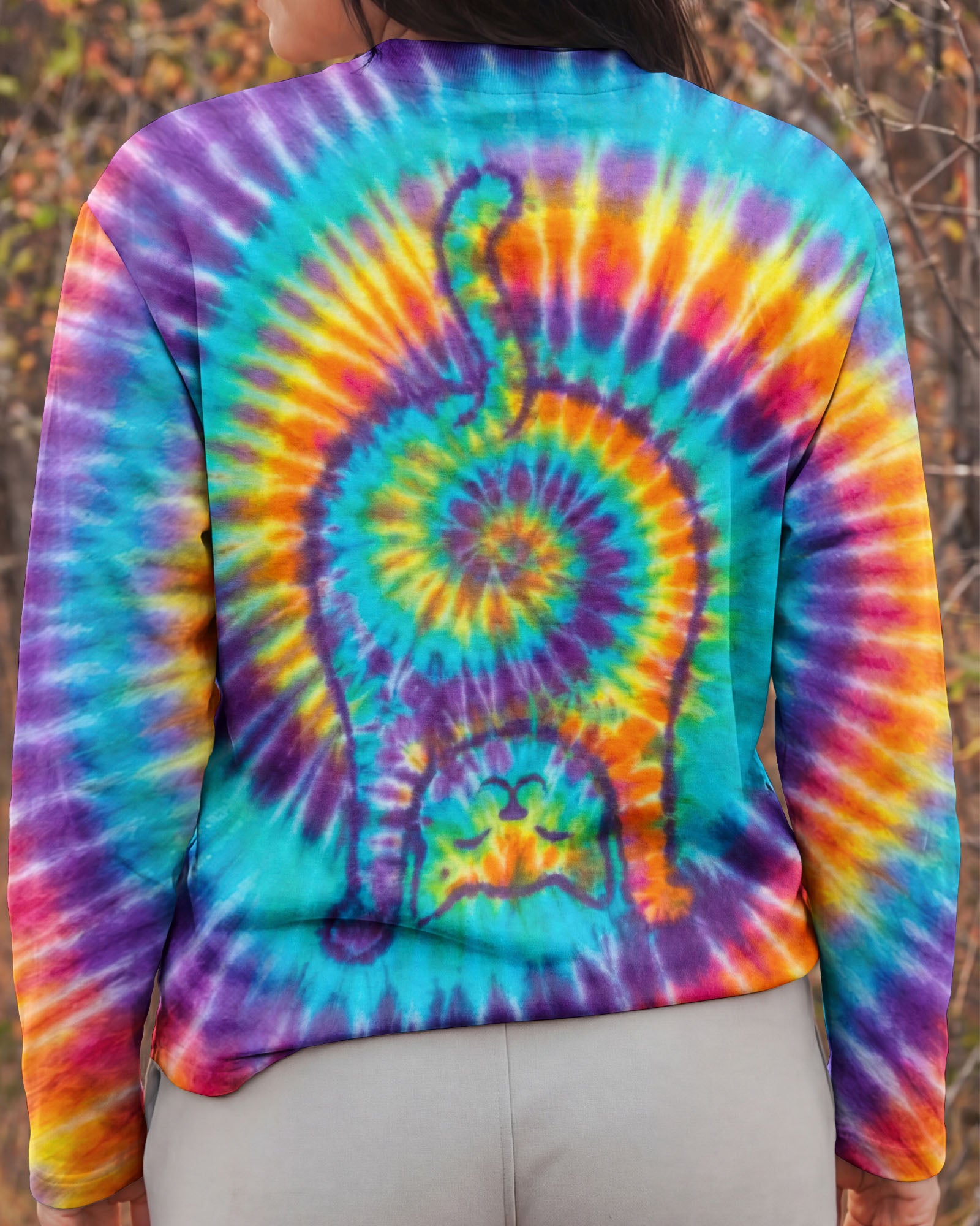 FUNNY CAT SWIRL ALL OVER PRINT - TLTW1701262