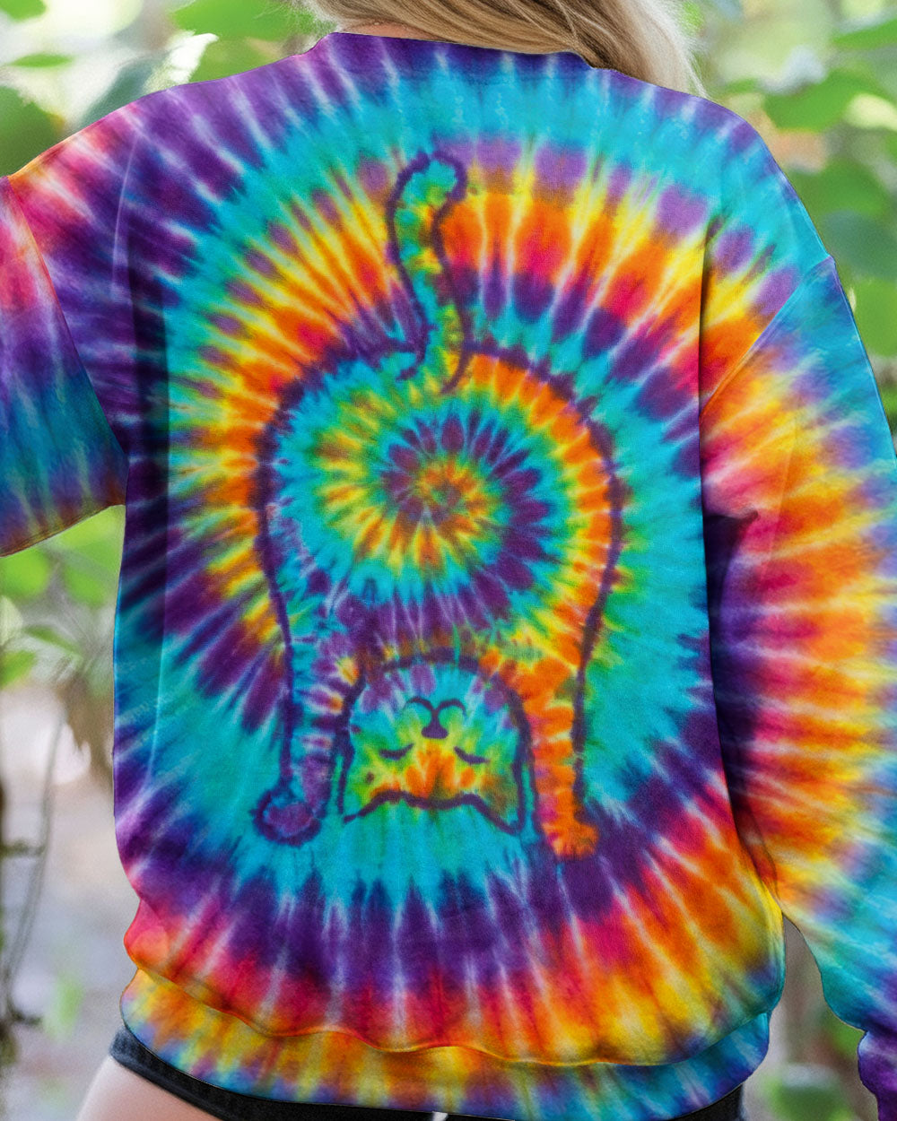 FUNNY CAT SWIRL ALL OVER PRINT - TLTW1701262