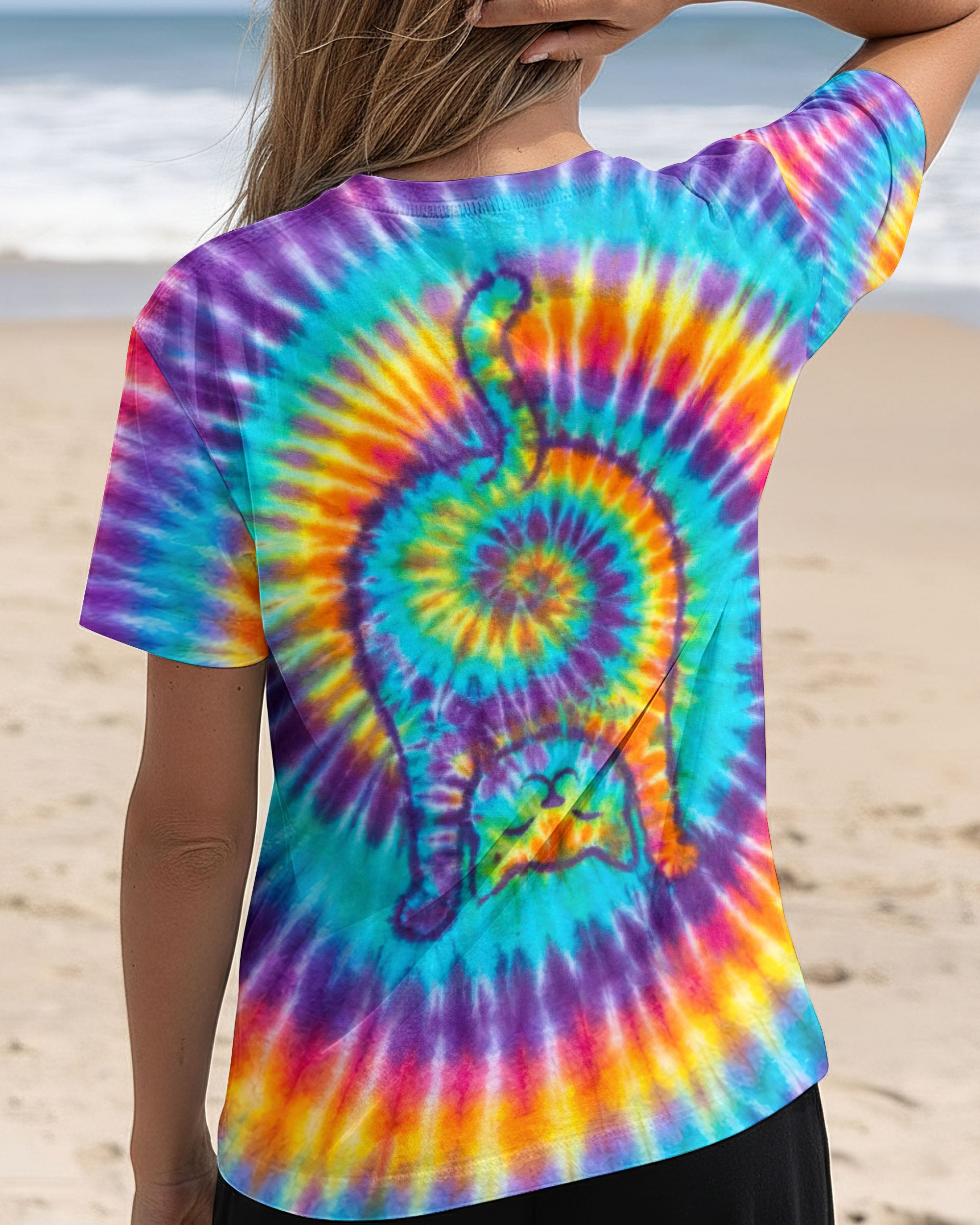 FUNNY CAT SWIRL ALL OVER PRINT - TLTW1701262