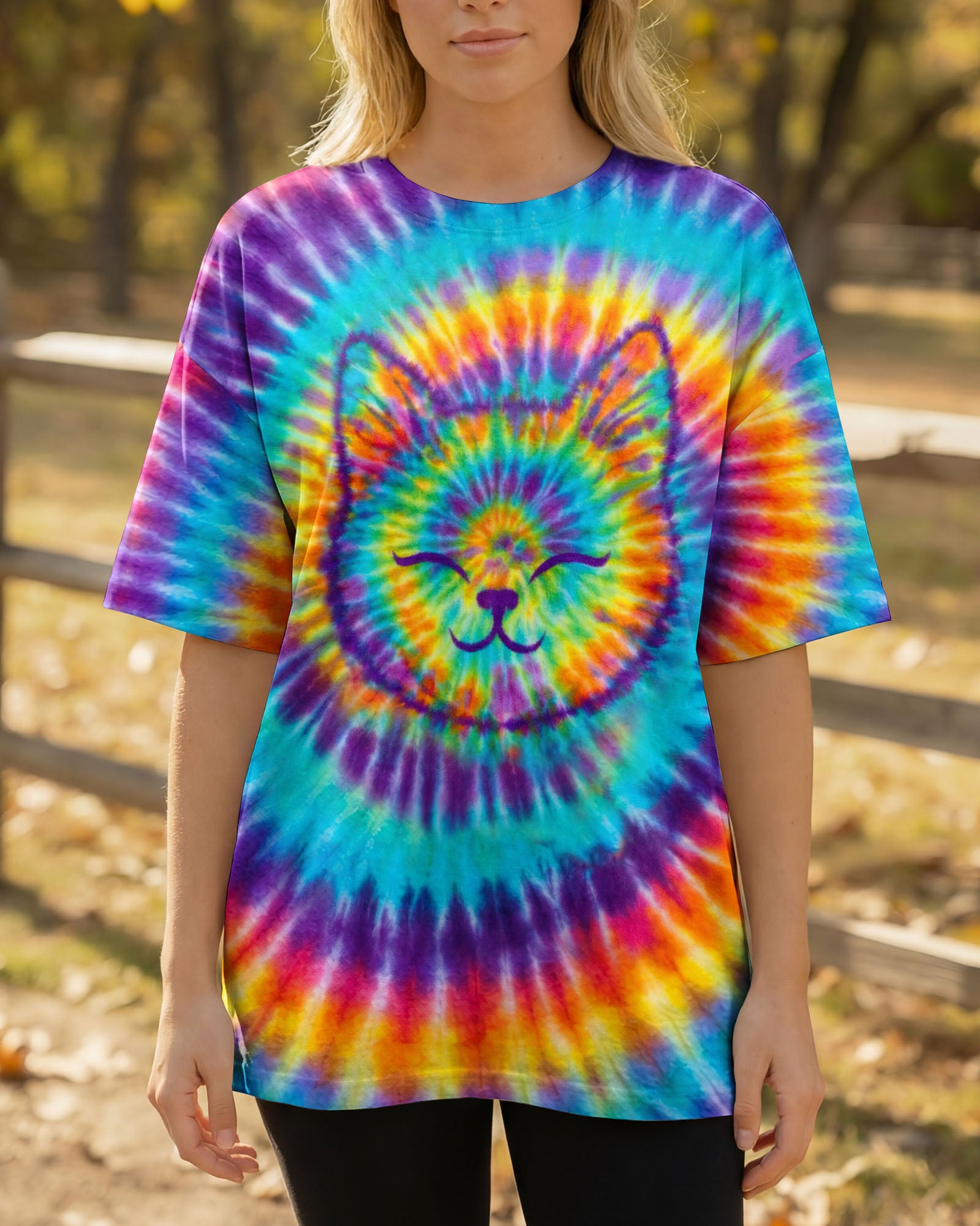 FUNNY CAT SWIRL ALL OVER PRINT - TLTW1701262