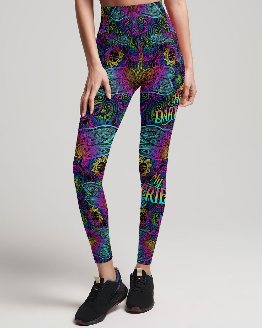 HELLO DARKNESS MY OLD FRIEND DRAGONFLY MANDALA ALL OVER PRINT - TLTW1707232