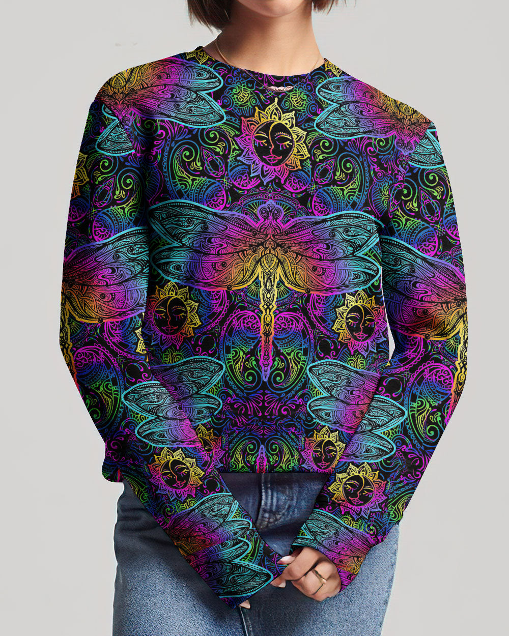 HELLO DARKNESS MY OLD FRIEND DRAGONFLY MANDALA ALL OVER PRINT - TLTW1707232