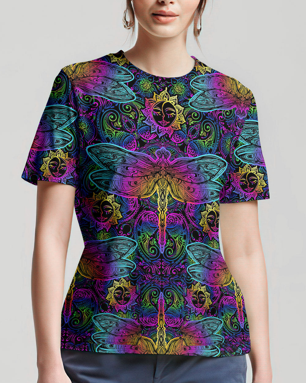 HELLO DARKNESS MY OLD FRIEND DRAGONFLY MANDALA ALL OVER PRINT - TLTW1707232