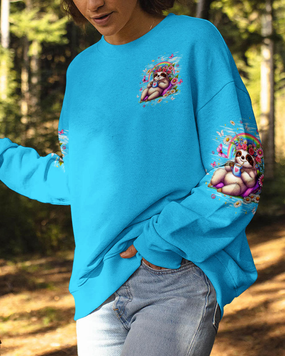 JUST BREATHE SLOTH ALL OVER PRINT - TLTW1709254