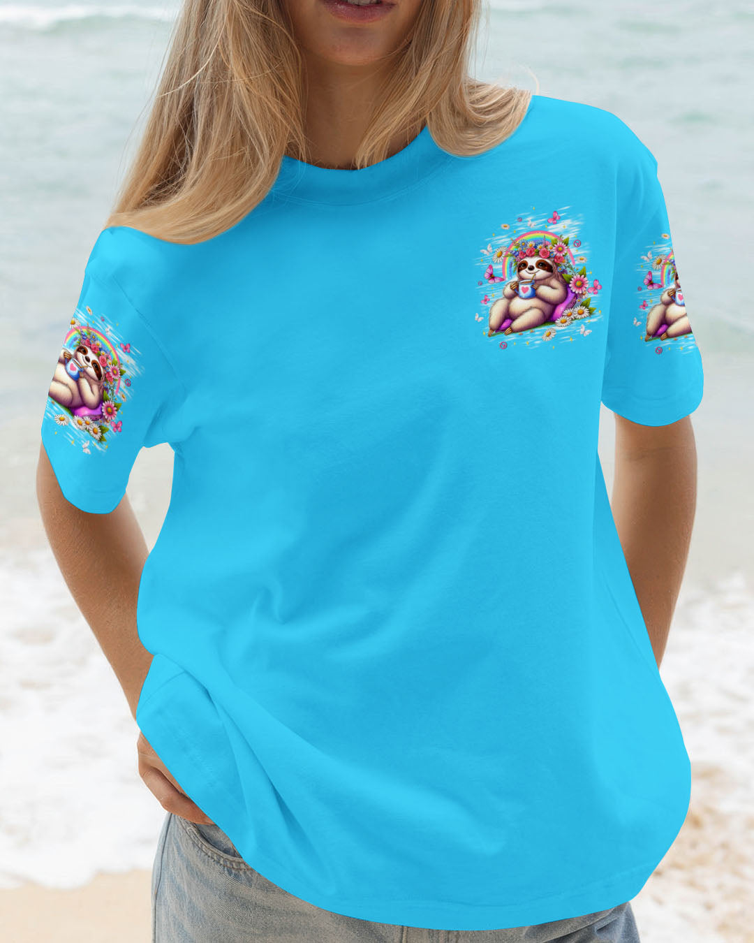 JUST BREATHE SLOTH ALL OVER PRINT - TLTW1709254