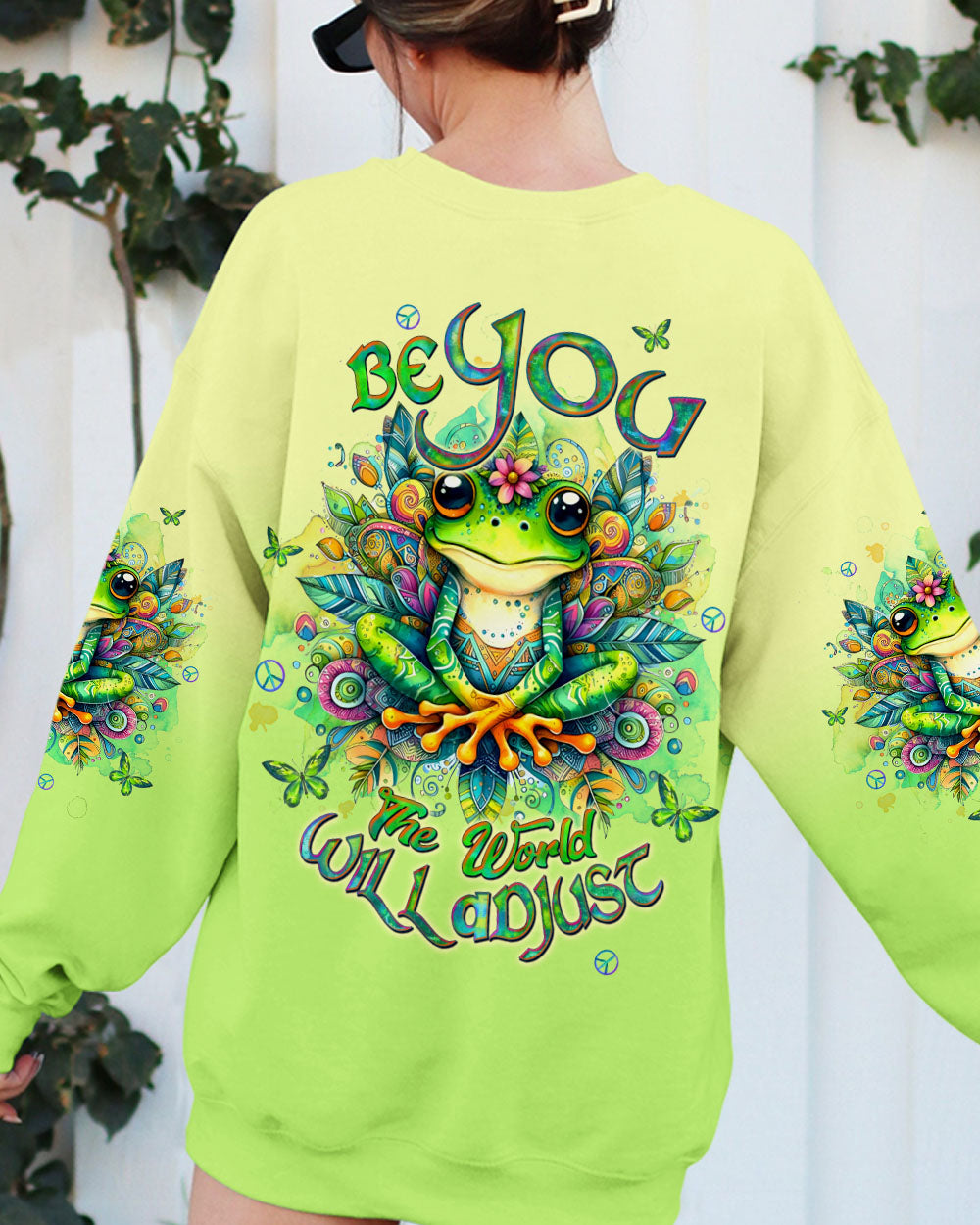 BE YOU THE WORLD WILL ADJUST FROG  ALL OVER PRINT  -  TLTW1803254