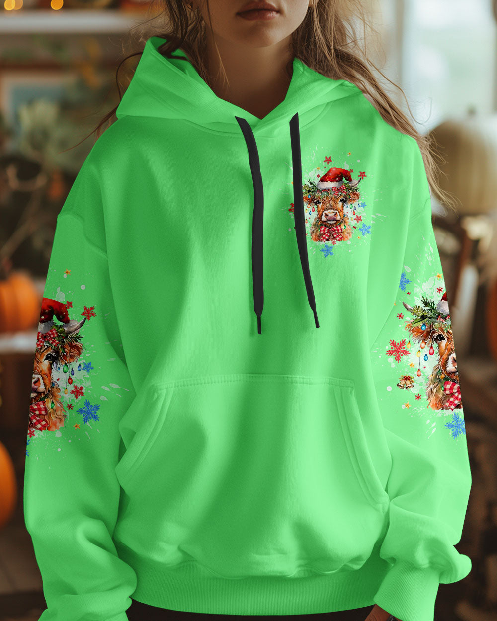 SANTA'S FAVORITE HOT MESS COW CHRISTMAS ALL OVER PRINT  - TLTW1811245