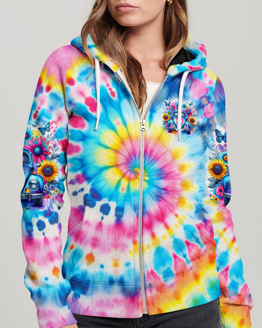 RUNNING AGAINST THE WIND TIE DYE ALL OVER PRINT - TLTW1901241