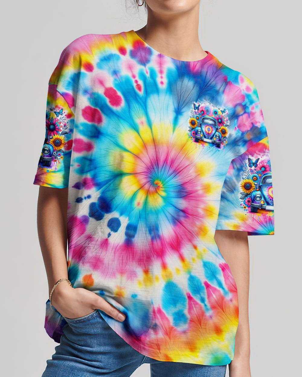 RUNNING AGAINST THE WIND TIE DYE ALL OVER PRINT - TLTW1901241