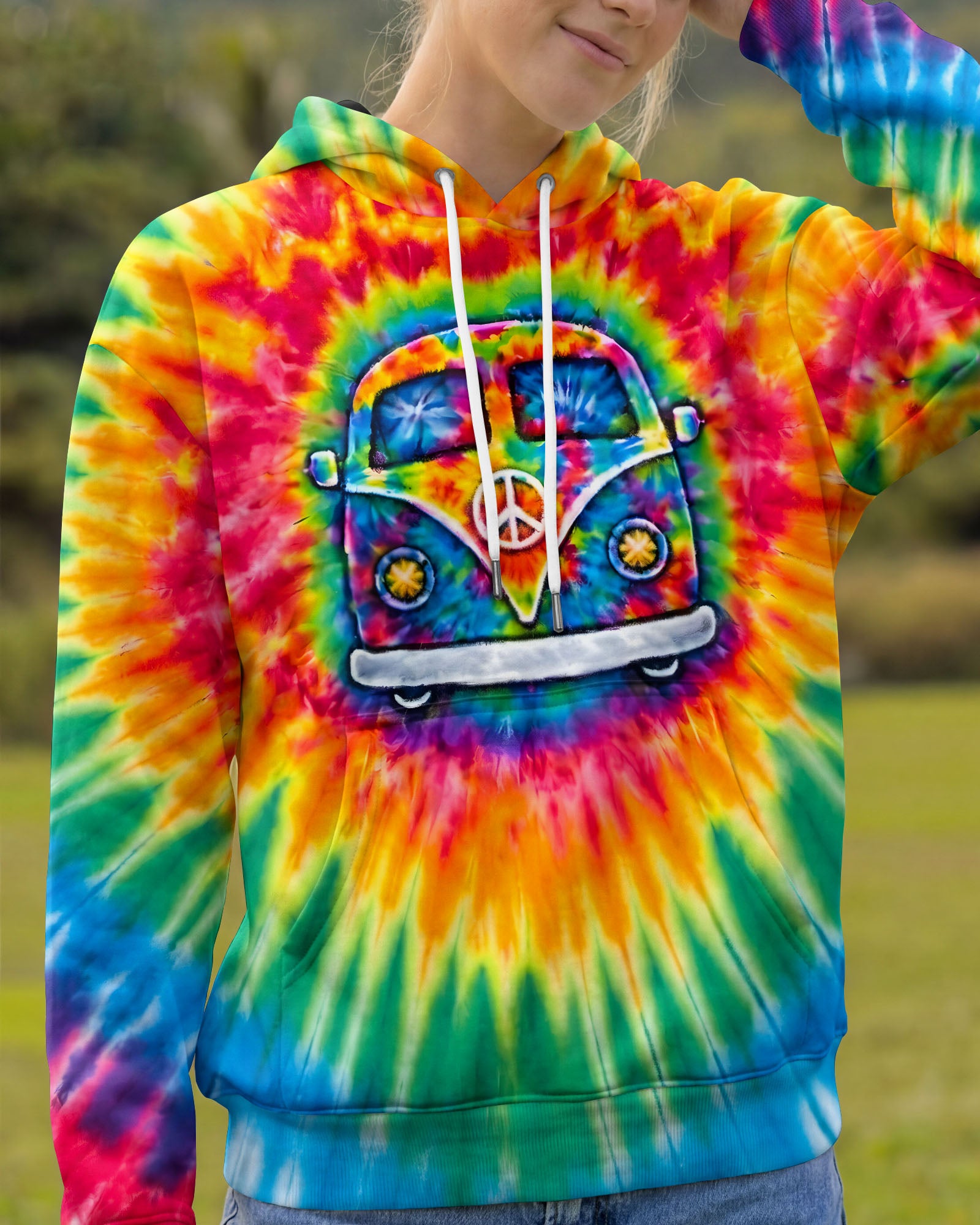 RUNNING AGAINST THE WIND BUS SWIRL ALL OVER PRINT - TLTW1901262