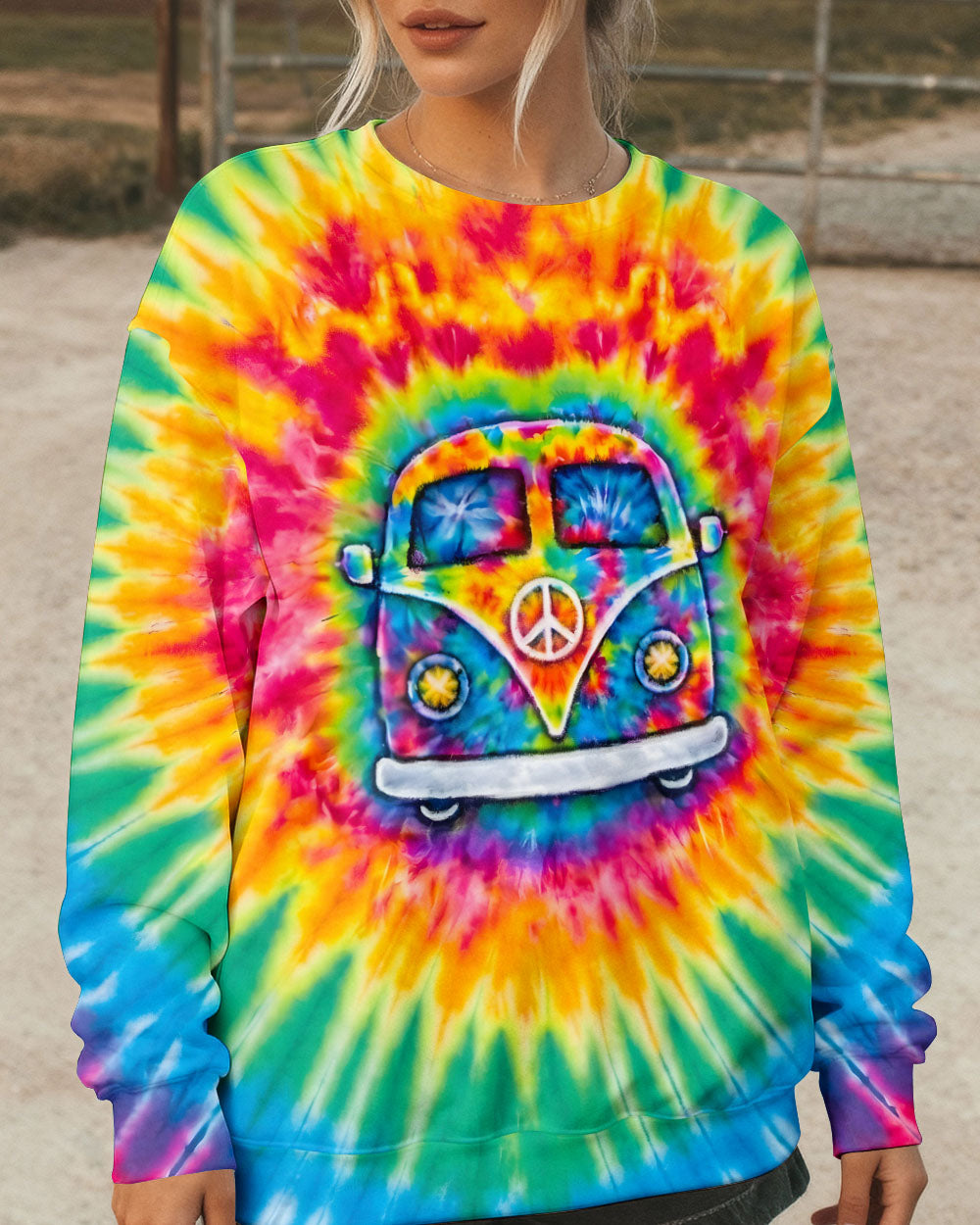 RUNNING AGAINST THE WIND BUS SWIRL ALL OVER PRINT - TLTW1901262