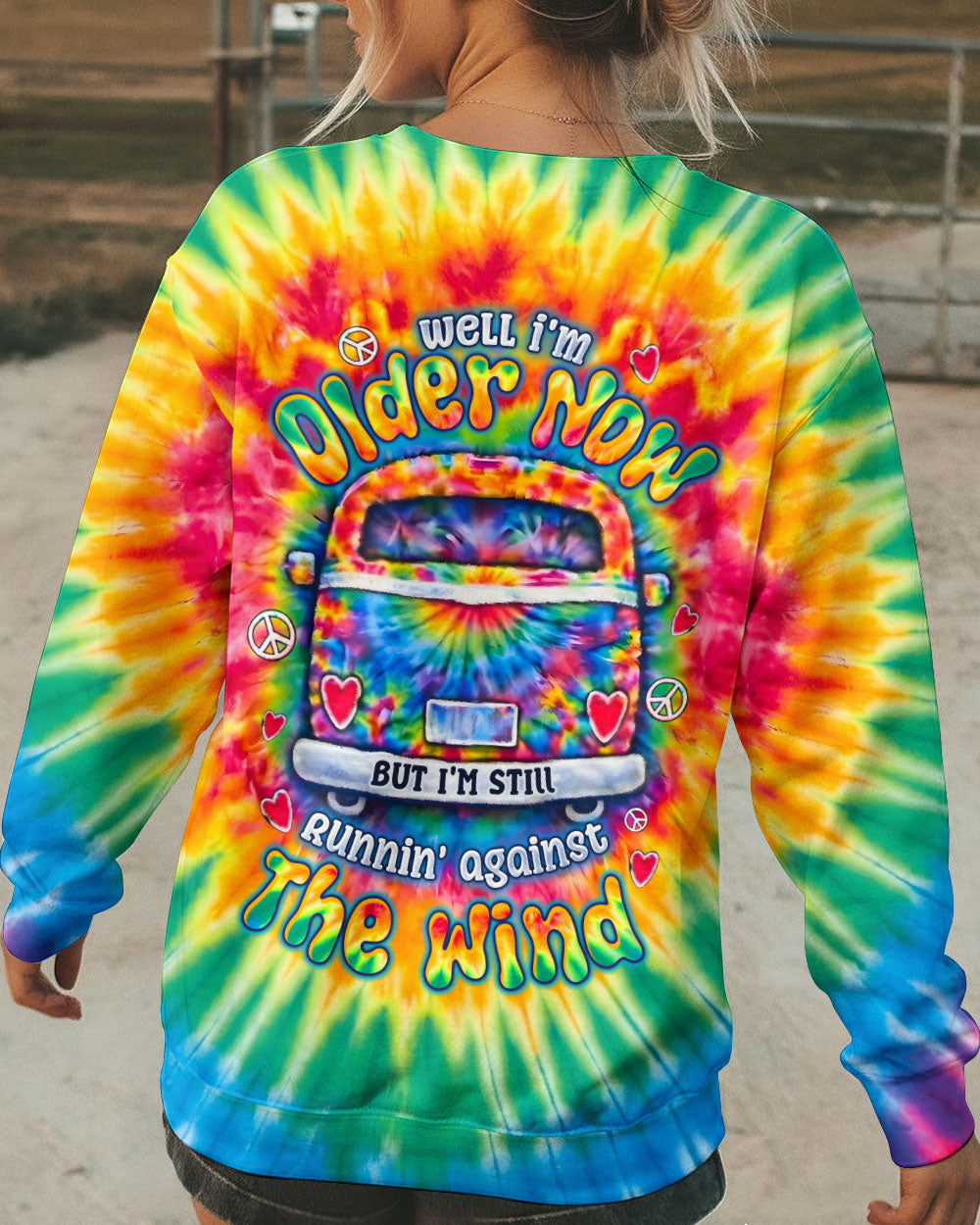 RUNNING AGAINST THE WIND BUS SWIRL ALL OVER PRINT - TLTW1901262