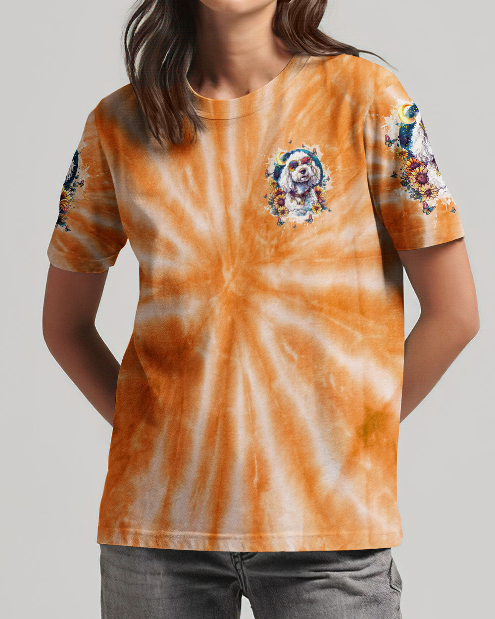 BE YOU THE WORLD WILL ADJUST POODLE DOG ALL OVER PRINT - TLTW1904243