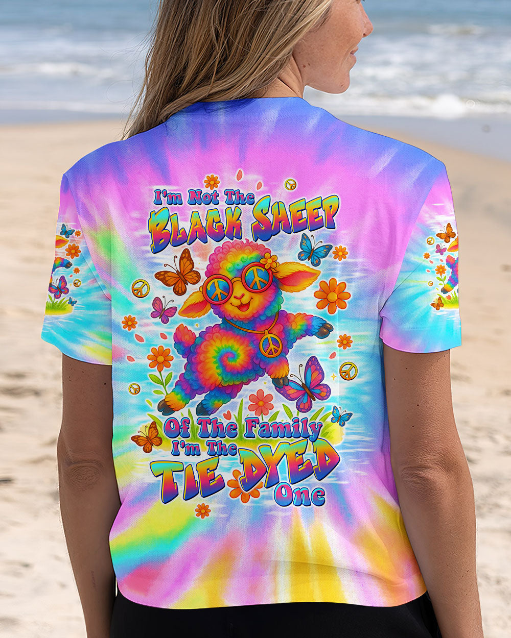 I'M NOT THE BLACK SHEEP TIE DYE  ALL OVER PRINT - TLTW1908252
