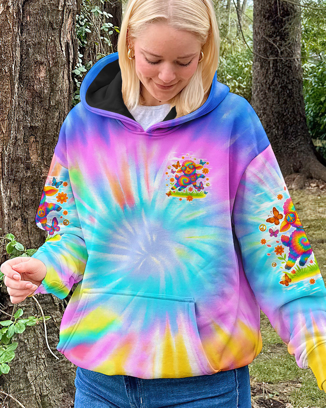 I'M NOT THE BLACK SHEEP TIE DYE  ALL OVER PRINT - TLTW1908252