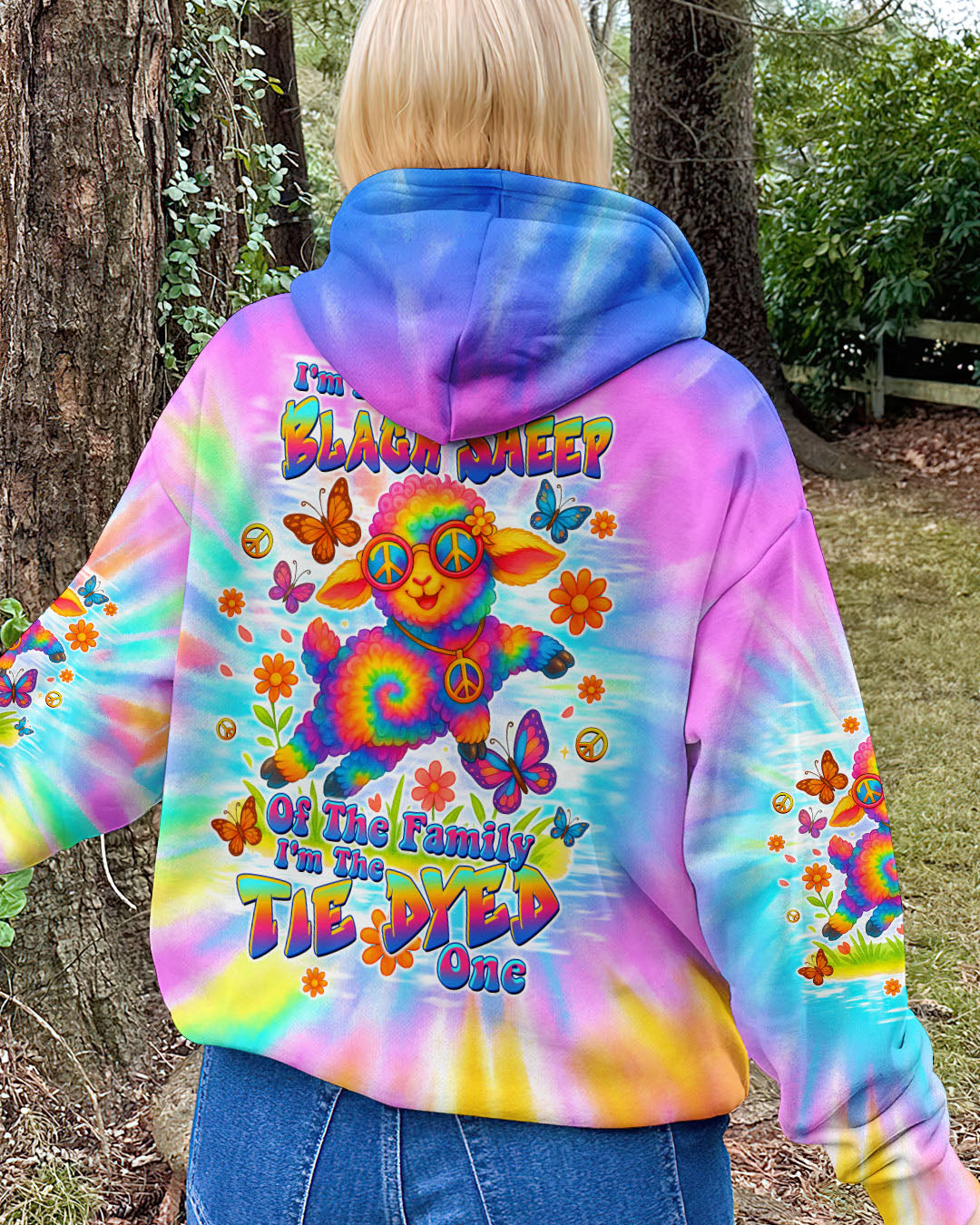 I'M NOT THE BLACK SHEEP TIE DYE  ALL OVER PRINT - TLTW1908252